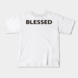 Blessed Cool Inspiration Christian Kids T-Shirt